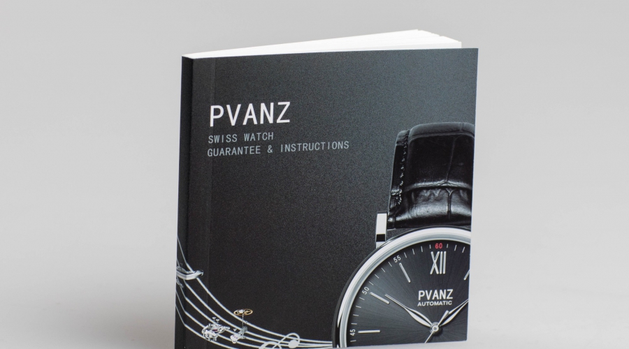 PVANZ SWISS WATCH GUARANTEE & INSTRUCTIONS Printed